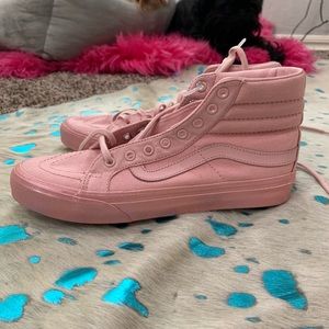 Pink high top vans